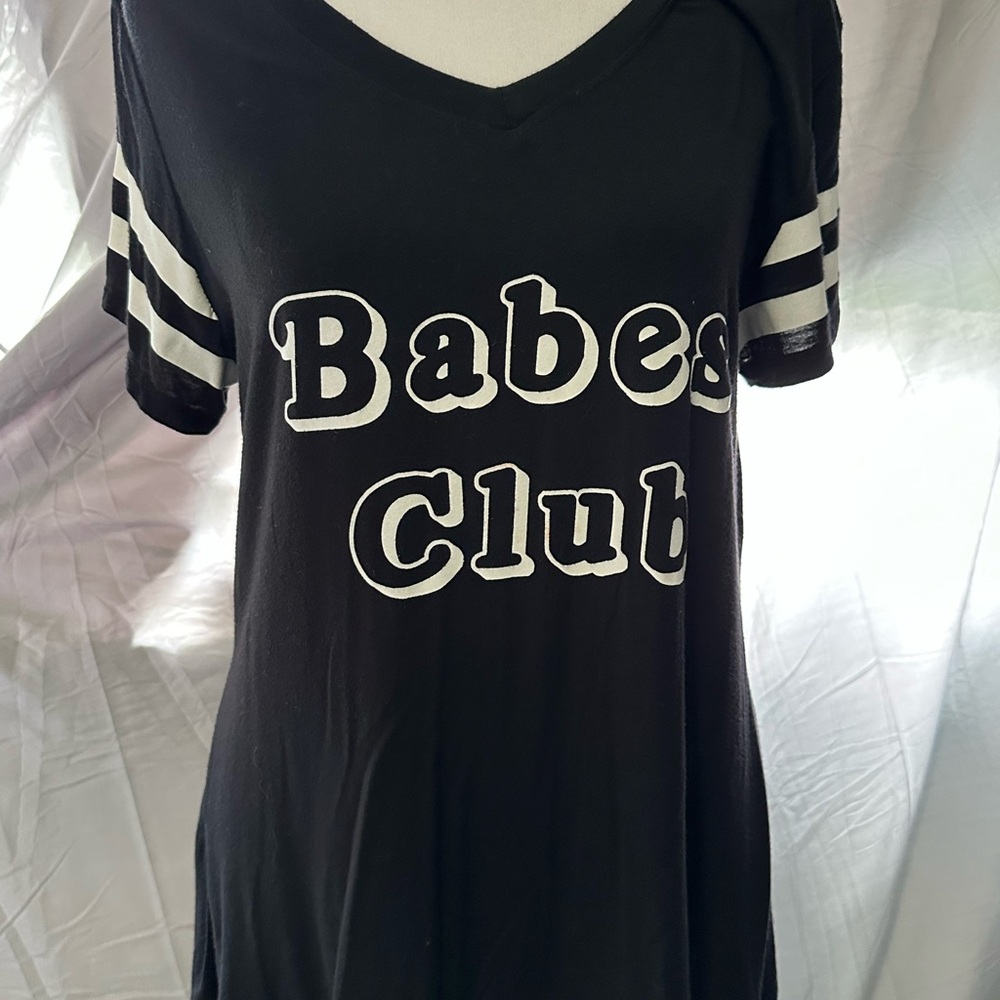 Babes Club Black Short Sleeve Tee